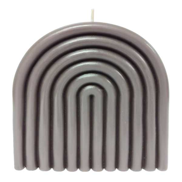 Grey Unscented Rainbow Arch Candle, Large