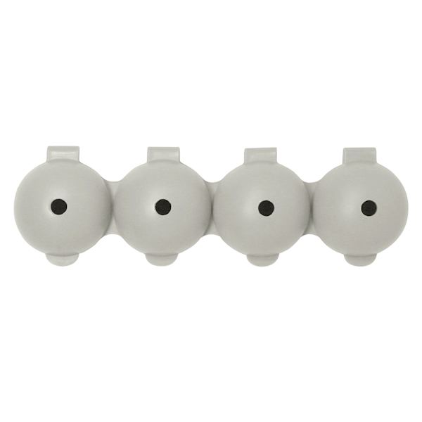 4-Section Ice Ball Tray, Grey