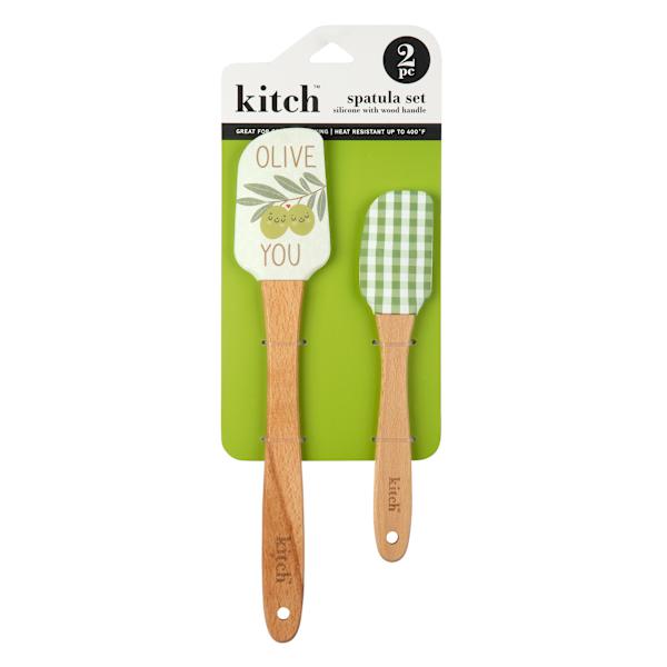 Set of 2 Olive You Kitchen Spatulas
