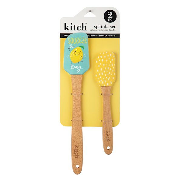 Set of 2 Squeeze the Day Kitchen Spatulas