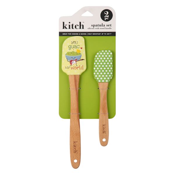 Set of 2 Guac My World Kitchen Spatulas