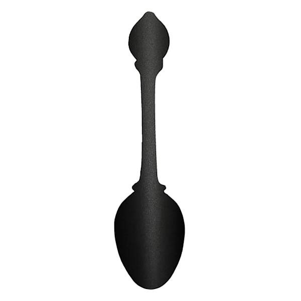Black Metal Spoon Wall Art, 4x21
