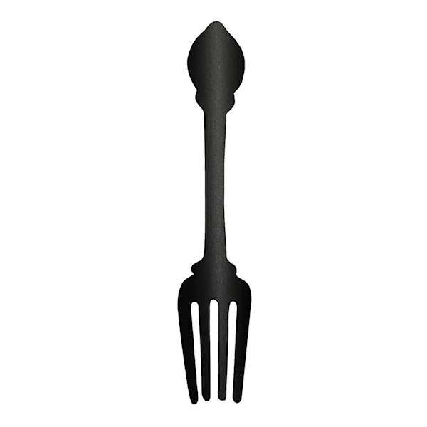 Black Metal Fork Wall Art, 4x21