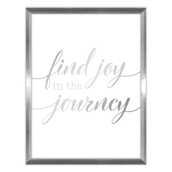 Glass Framed Find Joy in The Journey Wall Sign, 12x16