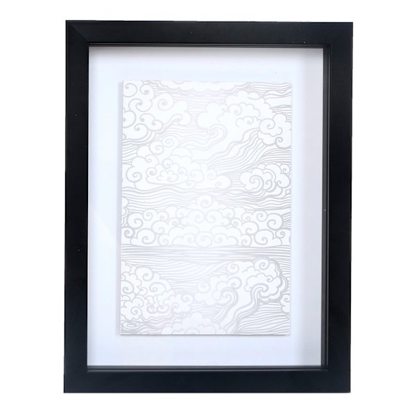 Found & Fable Abstract Lines Framed Wall Art, 6x8