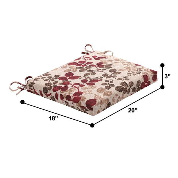 Cabrera Sangria Outdoor Square Seat Cushion