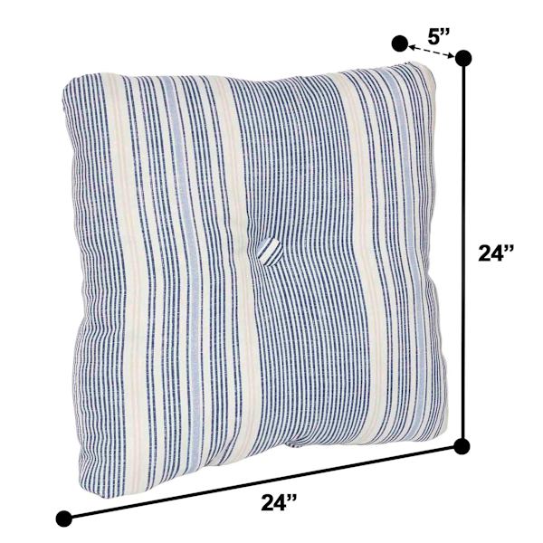 Calisto Striped Tufted Outdoor Back Cushion