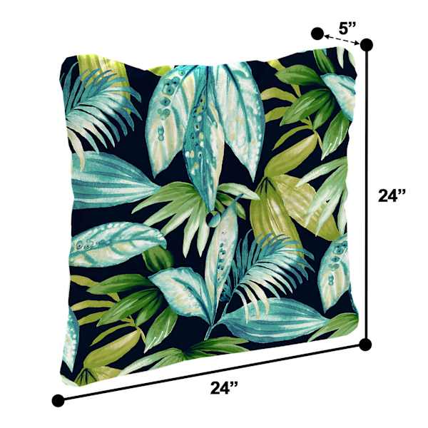 Seneca Navy Blue Tufted Back Cushion