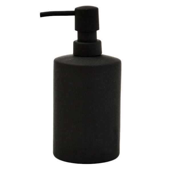 Crosby St. Denn Black Soft Touch Soap Dispenser, 7"