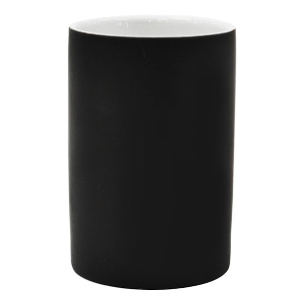 Crosby St. Denn Black Soft Touch Bath Tumbler, 4.8"