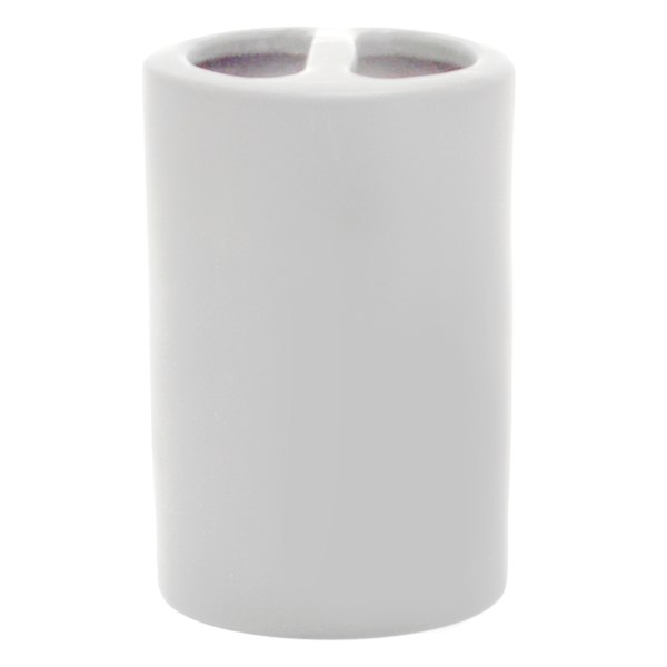 Crosby St Denn Grey Soft Touch Toothbrush Holder, 4.8"