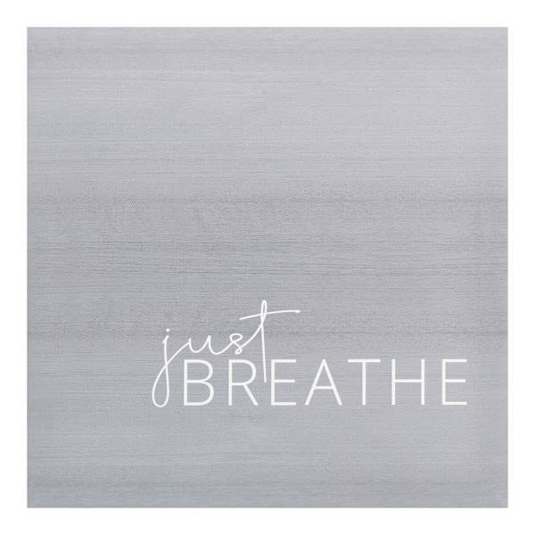 Just Breathe Canvas Wall Sign, 12"