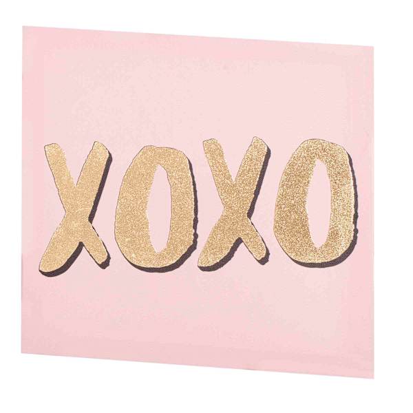 Xoxo Canvas Wall Sign, 12"
