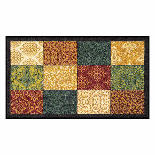Empress Multi Patchwork Washable Tufted Accent Rug, 27x45