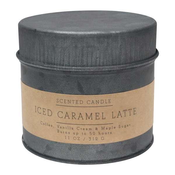 Honeybloom Iced Caramel Latte Scented Jar Candle, 11oz