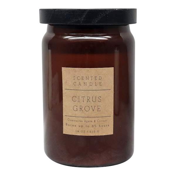 Honeybloom Citrus Grove Scented Jar Candle, 18oz