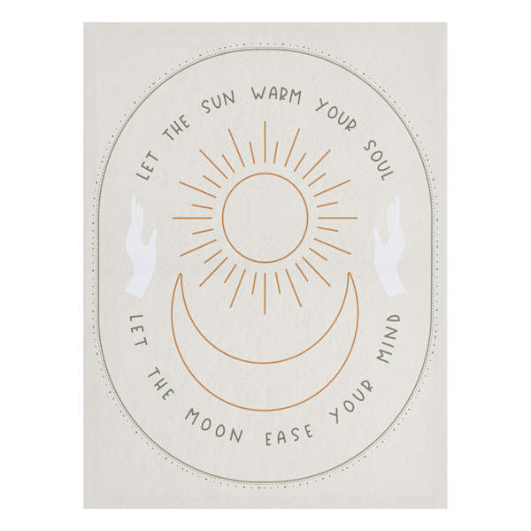 Sun & Moon Canvas Wall Art, 12x16