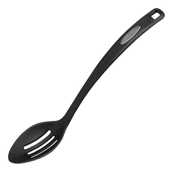 Black Nylon Slotted Serving Spoon