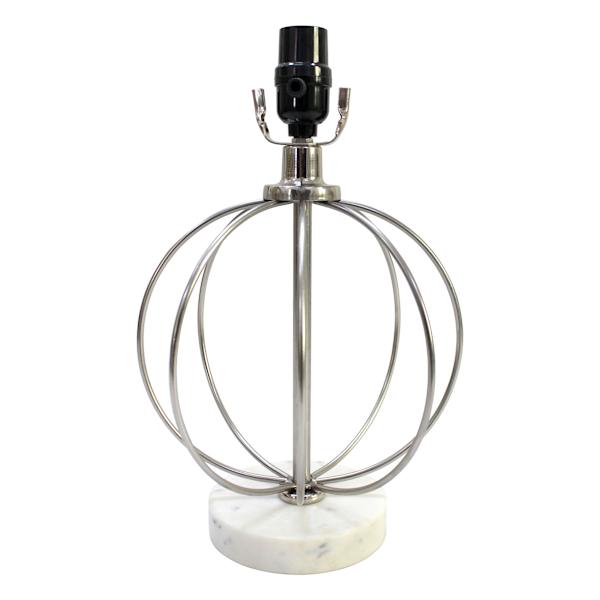 Providence Silver Marbled Accent Lamp Base, 13"