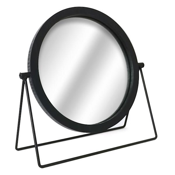 Black Tabletop Mirror, 8.5"