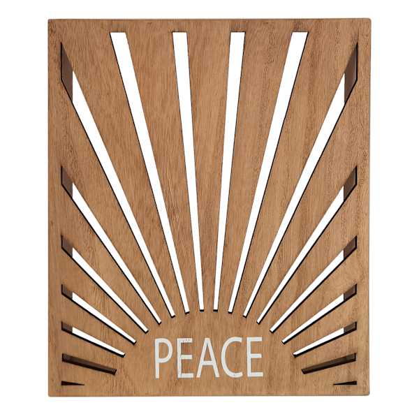 Peace Wood Sign, 9"