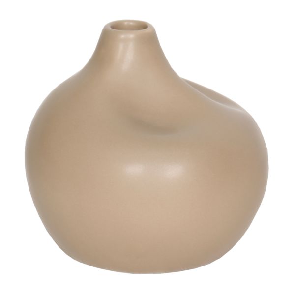 Crosby St. Brown Ceramic Vase, 4.5"