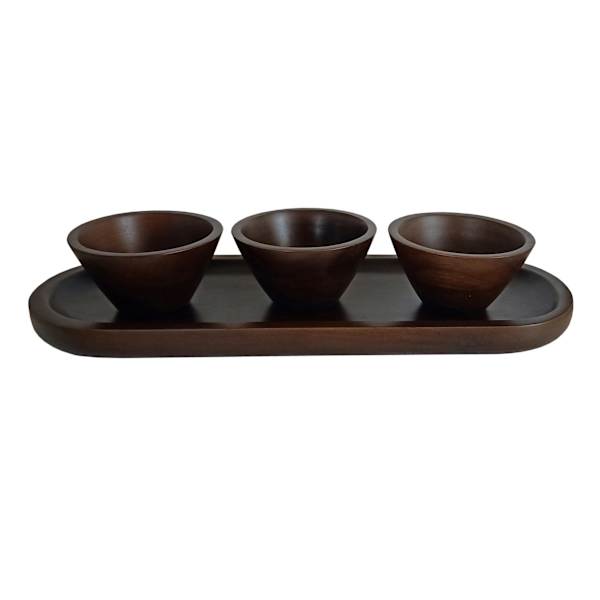 Bistro Condiment Tray & 3 Bowls