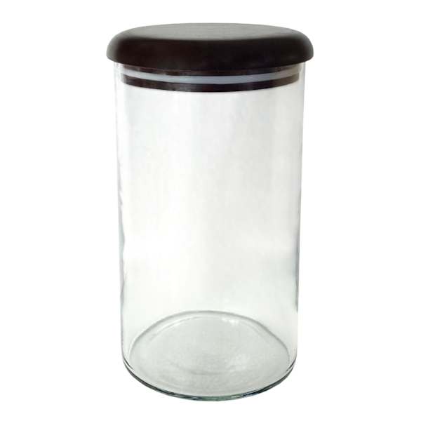 Bistro Wood & Glass Storage Jar, Large