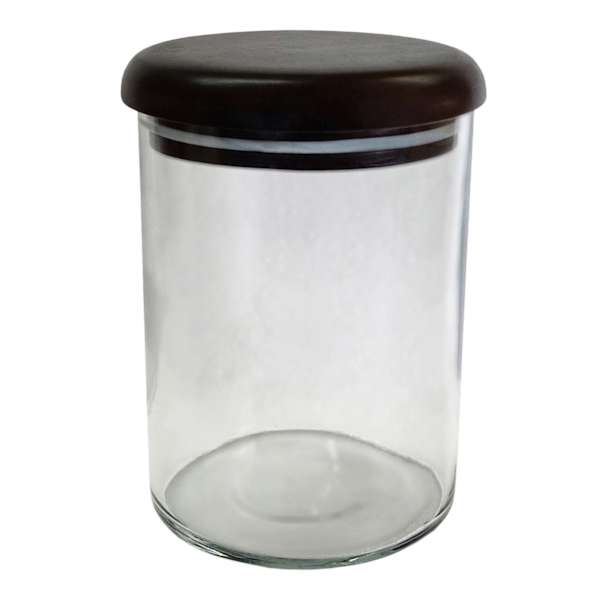 Bistro Wood & Glass Storage Jar, Medium