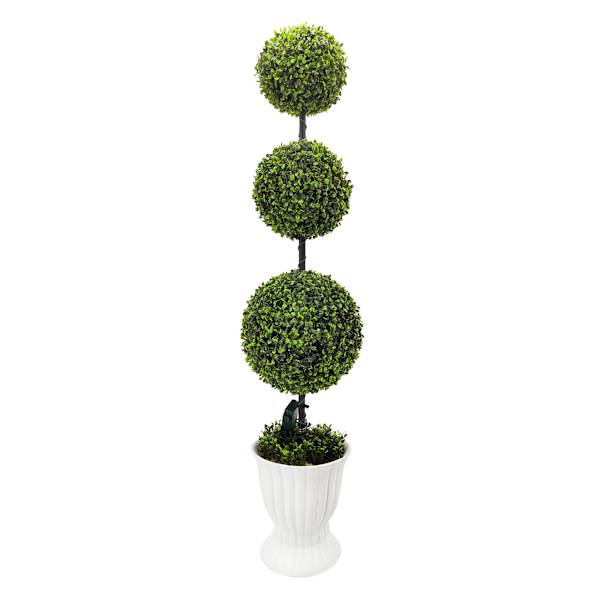 Providence Pre-Lit Boxwood Topiary Tree, 48"