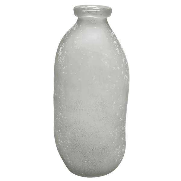 Ty Pennington Grey Frosted Glass Vase, 13"