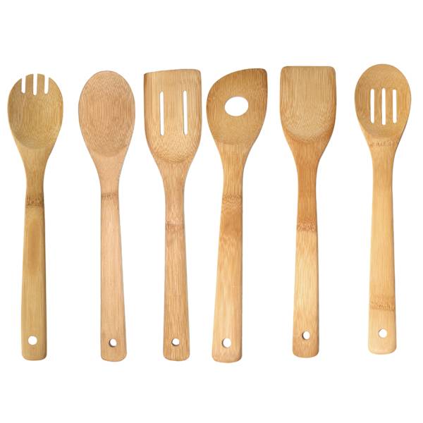 6-Piece Bamboo Kitchen Tool Set