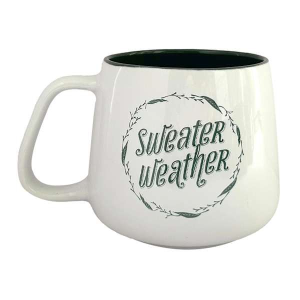 Sweater Weather White Ceramic Mug