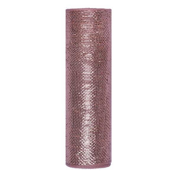 10.5" Rose Gold Mesh Ribbon, 10yd