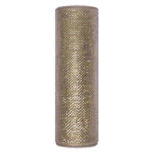 10.5" Champagne Mesh Ribbon, 10yd