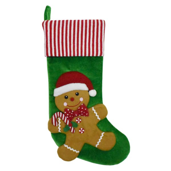Gingerbread Boy Stocking, 20"