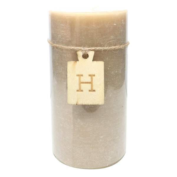 Honeybloom Tan Unscented Pillar Candle, 3x6
