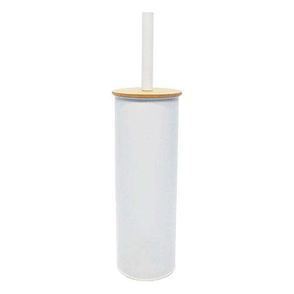 Tao White & Bamboo Toilet Bowl Brush