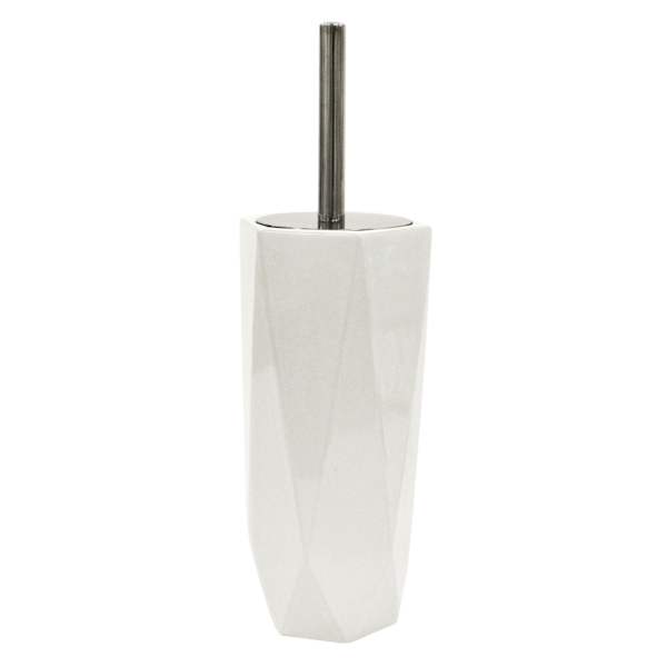 Belle White Ceramic Toilet Bowl Brush