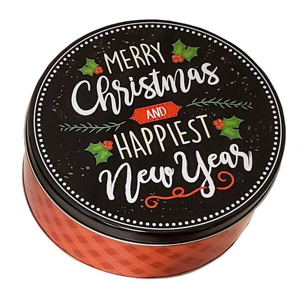 Black Round Gift Tin, 2lb