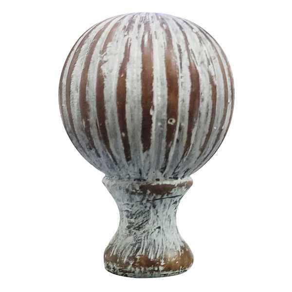 Tan Rustic Ribbed Finial