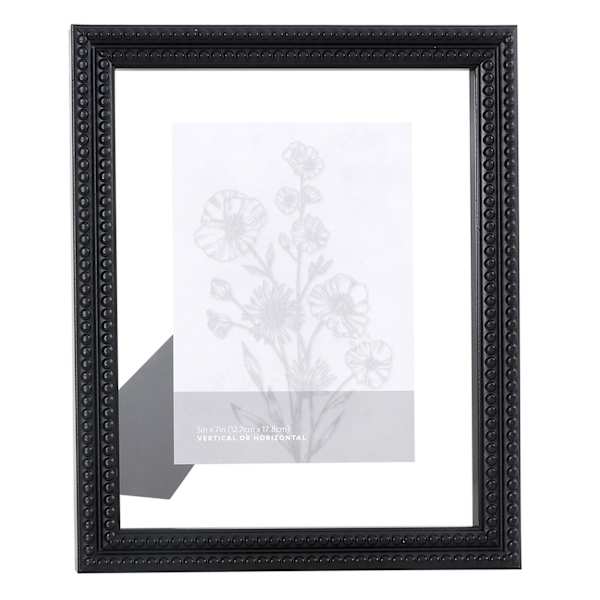 Black Beaded Float Tabletop Picture Frame, 8x10