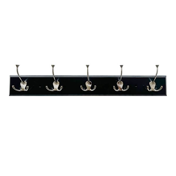 5-Hook Wall Hanger, Black