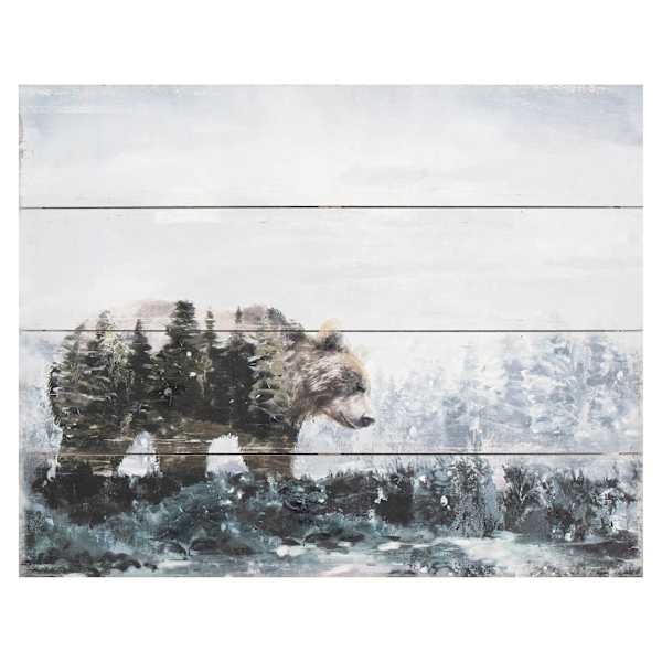 Ty Pennington Wooden Bear Wall Art, 20x16