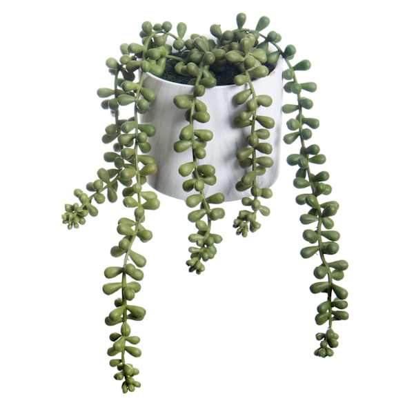 Faux String of Pearls Plant in Pot, 4"