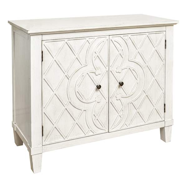 Providence Coventry Cross Wooden Cabinet, White