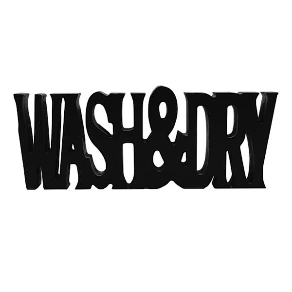 Wash Dry Cutout Sign, 8x3