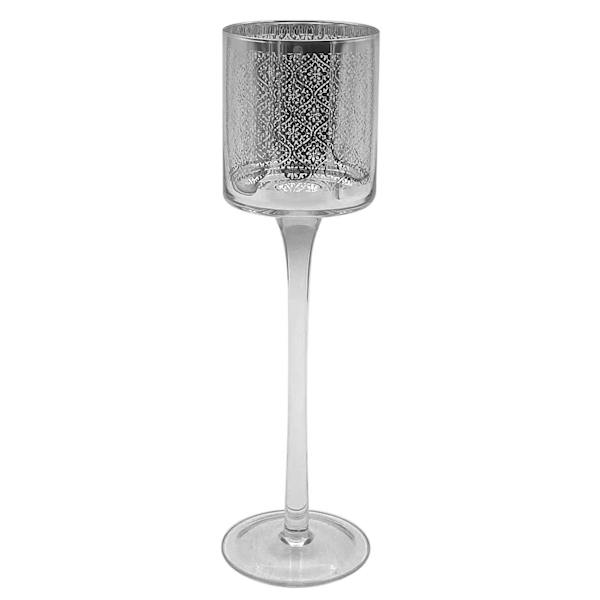 Found & Fable Flickering Glass Candle Holder, 12"