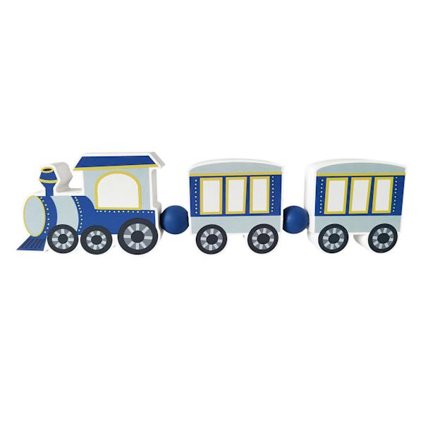 Tiny Dreamers Blue Train Tabletop Decor, 12"