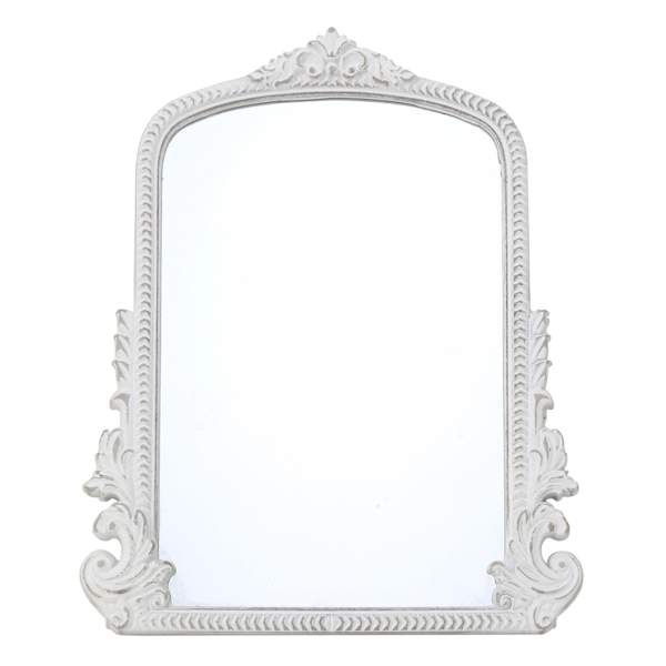 Providence White Tabletop Mirror, 10x12